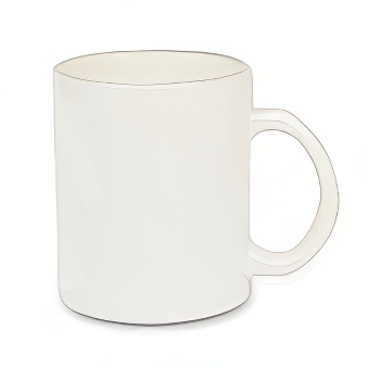 Glass sublimation mug - white