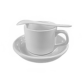 Sublimation Cup with Saucer and Spoon
