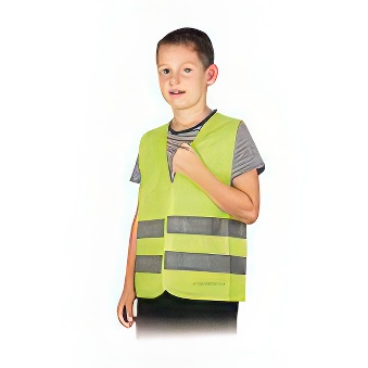Yellow. reflective vest for kids