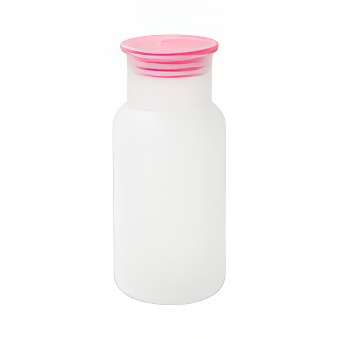 Glass bottle for sublimation and engraving with a cover 