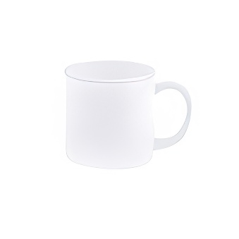 Plastic unbreakable mug for sublimation overprint and engraving