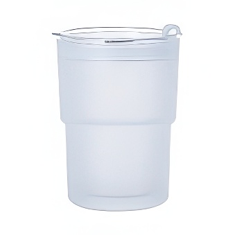 Frosted Glass Sublimation Mug with Lid
