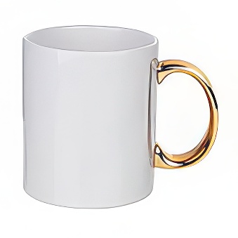Sublimation Mug - Gold Handle