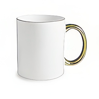 Sublimation Mug - Gold Rim and Handle