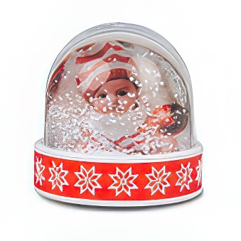 Fotokula z podstawką ze wzorem - białe płatki