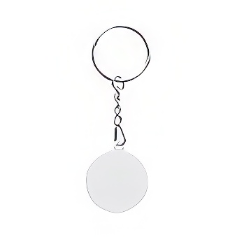 Keychain for sublimation and engraving - round
