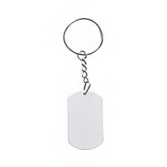 Keychain for sublimation and engraving - dog tag