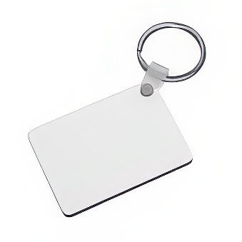 Sublimation and engraving MDF keychain - rectangle