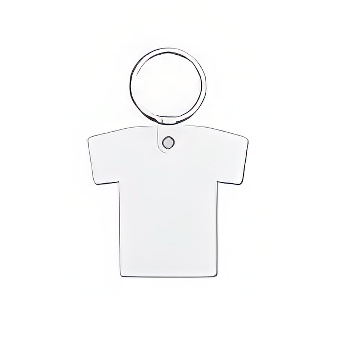 Sublimation and engraving MDF keychain - T-shirt
