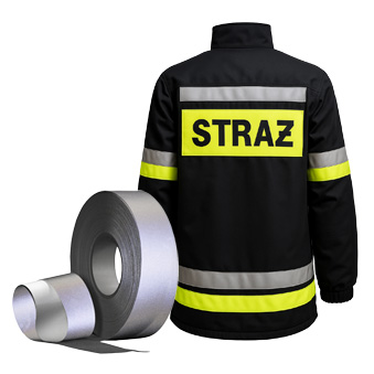 Reflective fireproof tape for sewing in