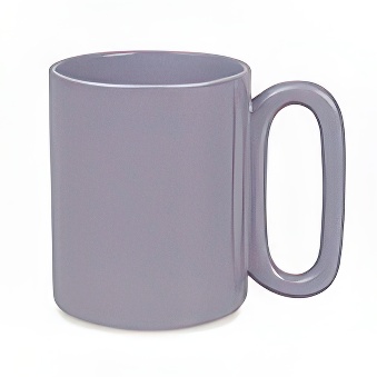 Coloured Glossy Sublimation Mug with Oval Handle