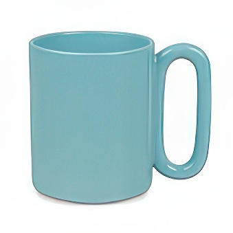 Coloured Glossy Sublimation Mug with Oval Handle