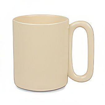 Coloured Glossy Sublimation Mug with Oval Handle