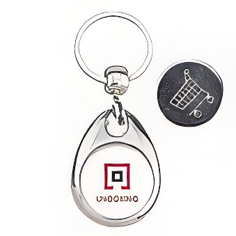 Elements for making metal keychains with token