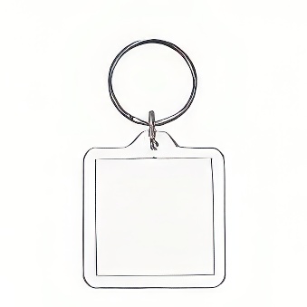 Hand made acrylic keychain