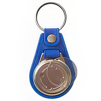 Elements for making metal keychains on an eco leather pad