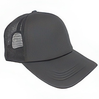 Cap with mesh back panels for sublimation