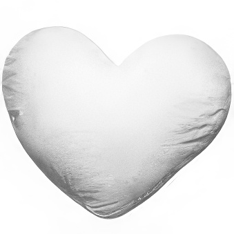 Heart-shaped pillowcase filling for sublimation