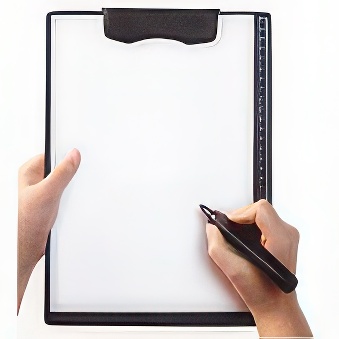 Magnetic clipboard A4 black