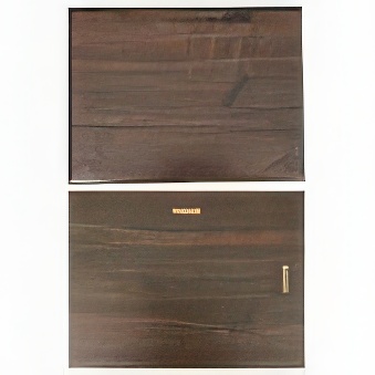 Wood base for metal for thermal transfer, sublimation and DTF overprint