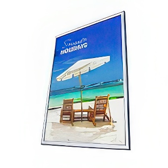 Snap frame with sharp corners