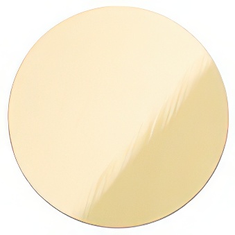 Gold metal disc for sublimation, engraving, laser printer heat transfer, and DTF