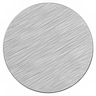 Silver metal disc for sublimation, engraving, laser printer heat transfer, and DTF