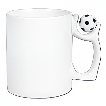 Sublimation Mug - with Football on Handle