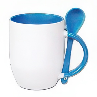 Mug for sublimation printout with spoon