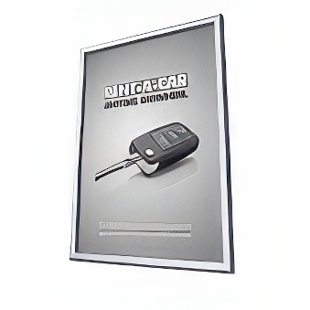 Snap frame with sharp corners