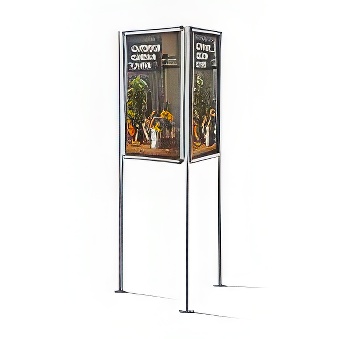 Trójstronny zewnętrzny stojak informacyjny na plakaty (format A0)