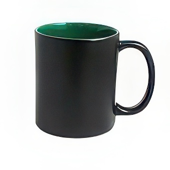 Magic Matte Colour-Changing Mug – For Sublimation & Laser Engraving - Coloured Inner