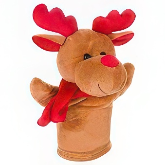 Reindeer Hand Puppet - a Mascot for Printing