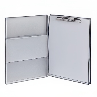 Aluminium clipboard MAULassist with storage box