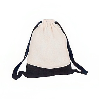 Double coloured sack with wide shoulder straps