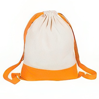 Double coloured sack with wide shoulder straps