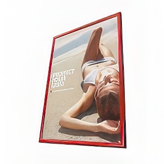 Snap frame with sharp corners