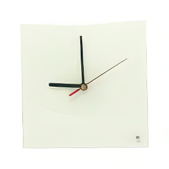 Glass clock for sublimation and engraving - square