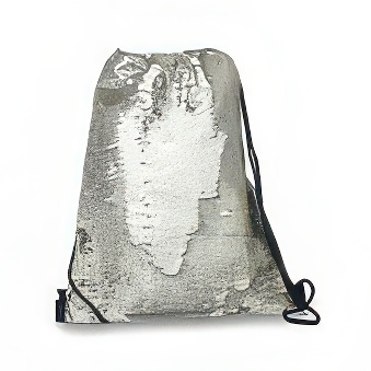 Shoe bag with two-color sequins for sublimation