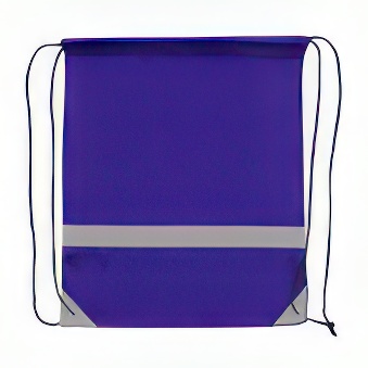 Reflective shoes bag with black string for sublimation