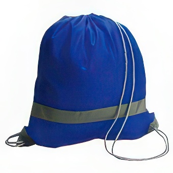 Reflective bag with grey string for sublimation