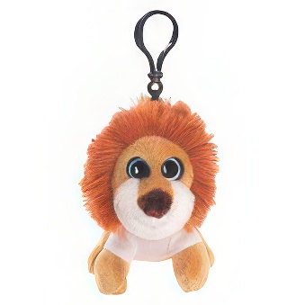 Key ring plushy lion with T-shirt for overprint