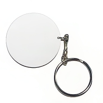 Round keychain for sublimation and engraving overprint - 25 pieces
