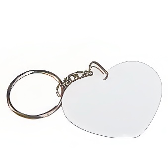 Brelok w kształcie serca do sublimacji i graweru - 25 sztuk