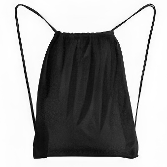 Drawstring bag with black string - 10 pieces
