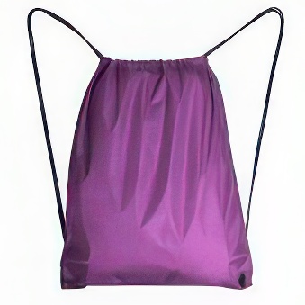 Drawstring bag with black string - 10 pieces