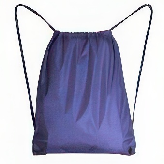 Drawstring bag with black string - 10 pieces