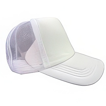 Sublimation Cap with White Front and Mesh Back