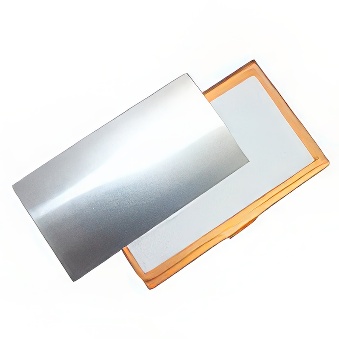 Metal business card case for sublimation, engraving, thermal transfer with a laser printer and DTF