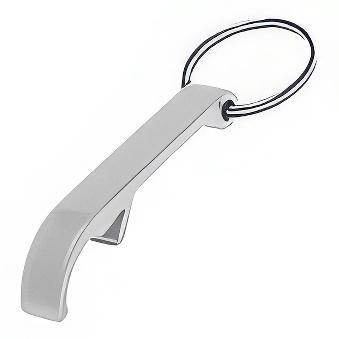 Key ring with bottle opener for engraving - 25 pieces